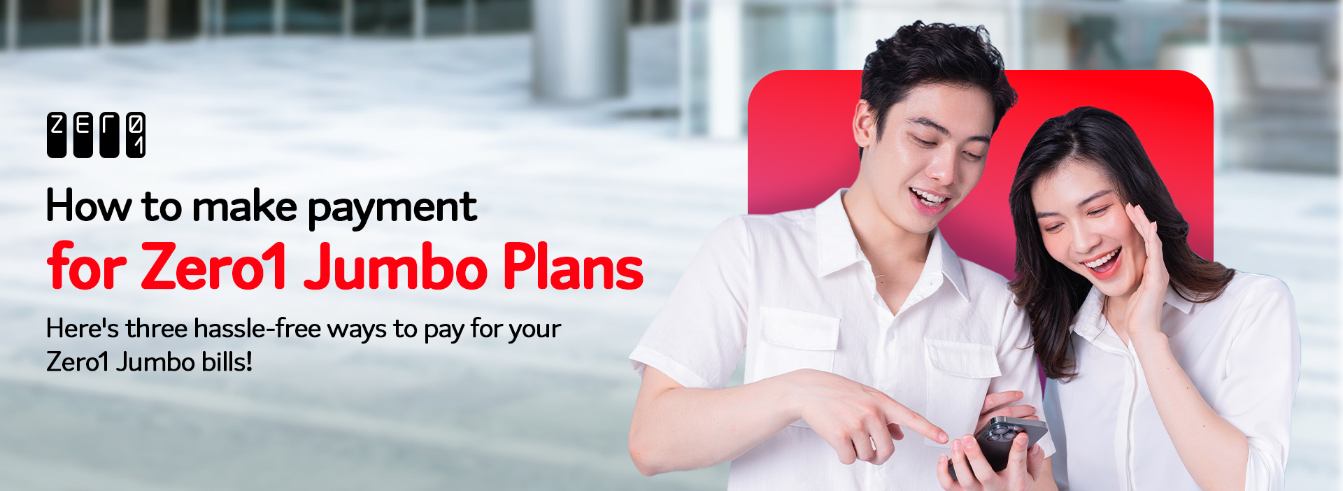 How to make Zero1 Jumbo Plans payment - Zero1 Banner