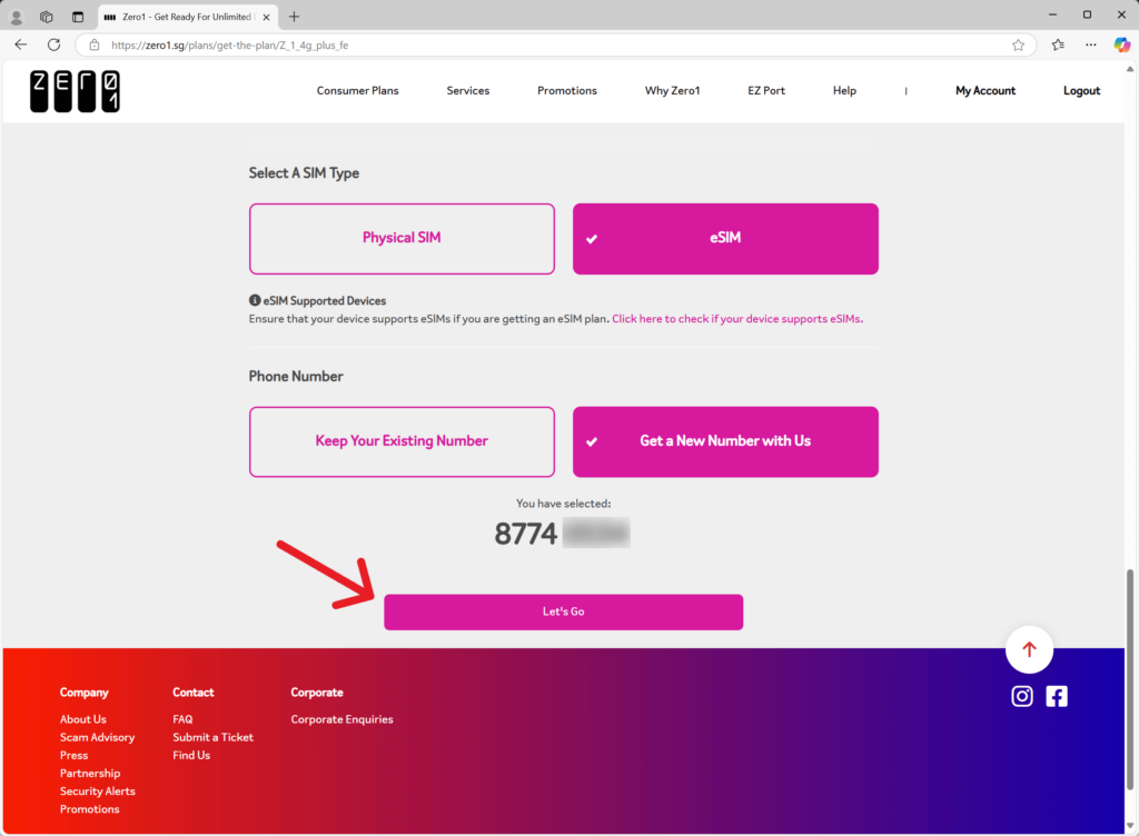 A Guide on How to Sign Up for a Zero1 Mobile Plan - Let's Zero™ in