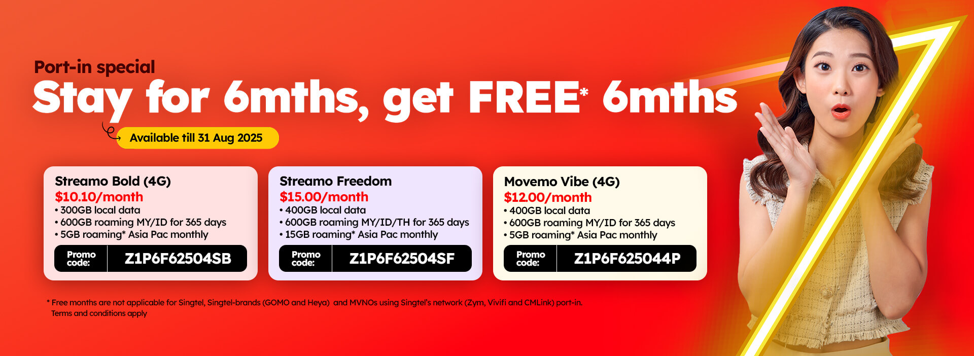 Port-in to Zero1 and stay for 6 months to get the next 6 months free - Zero1